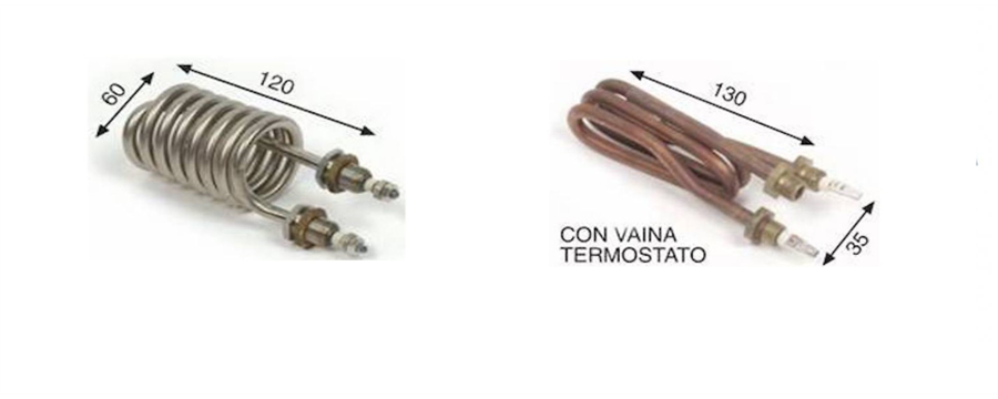 Dry cleaning heating elements